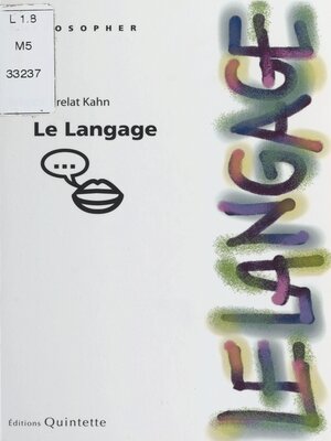 cover image of Le Langage